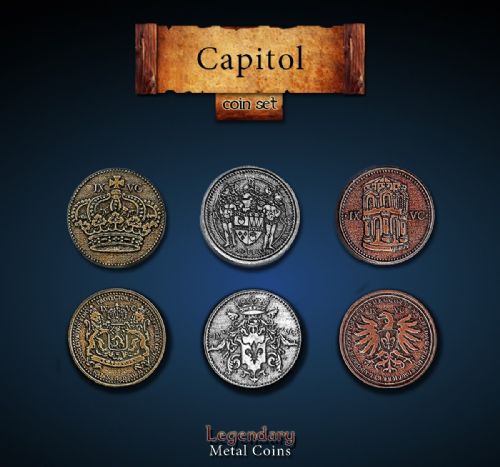 Capitol Coin Set Legendary Metal Coins